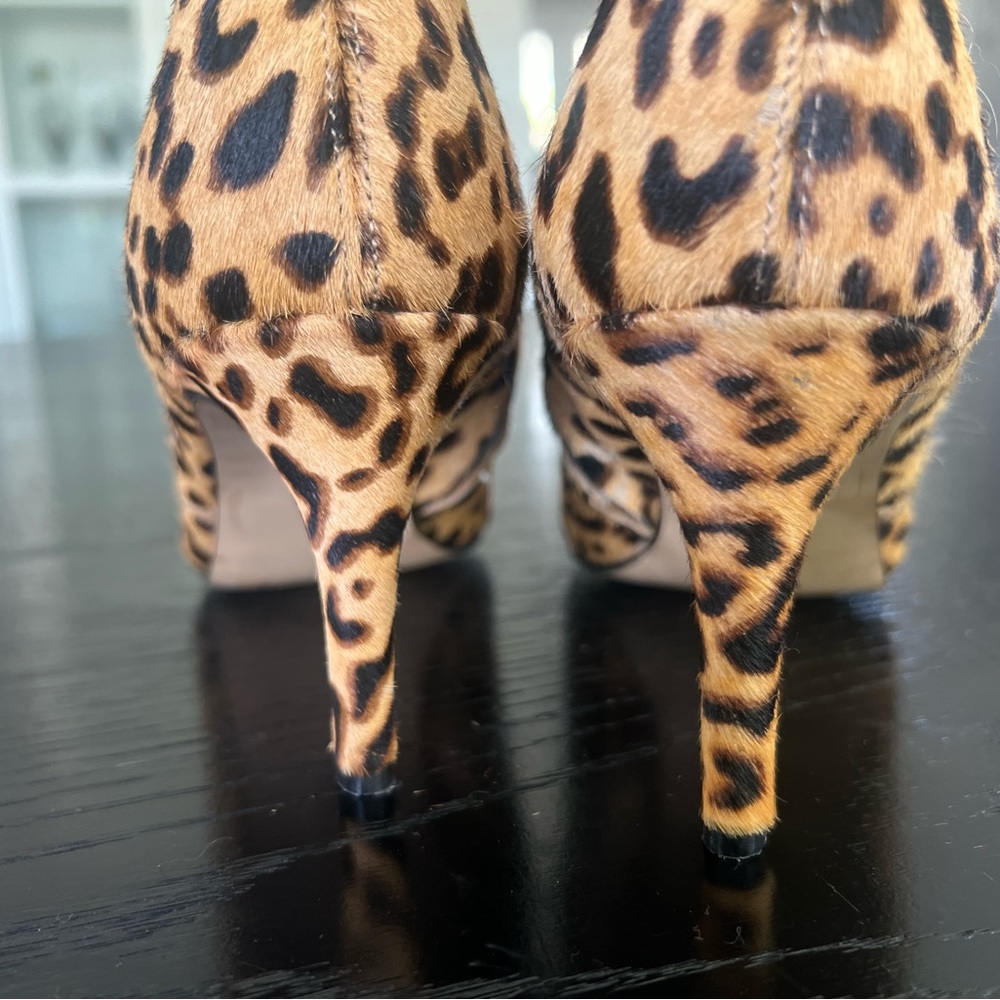 Halogen Leopard Print Pointed Toe Ankle Boots - C… - image 7